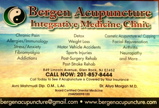 Photo by <br />
<b>Notice</b>:  Undefined index: user in <b>/home/www/activeuser/data/www/vaplace.com/core/views/default/photos.php</b> on line <b>128</b><br />
. Picture for Bergen Acupuncture Integrative Medicine Clinic in Glen Rock City, New Jersey, United States - Point of interest, Establishment, Store, Health, Doctor