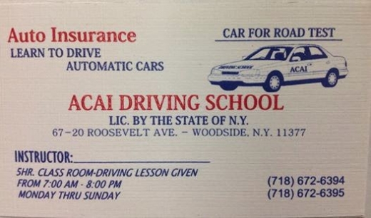 ACAI DRIVING SCHOOL in Queens City, New York, United States - #2 Photo of Point of interest, Establishment
