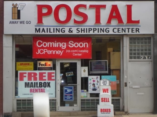 Away We Go Postal in Kings County City, New York, United States - #1 Photo of Point of interest, Establishment, Finance, Store, Moving company