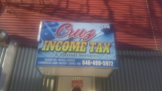 CRUZ INCOME TAX & PAYROLL SERVICES in Bronx City, New York, United States - #2 Photo of Point of interest, Establishment, Finance, Accounting